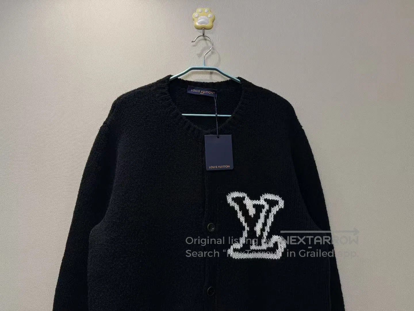 Louis Vuitton Louis Vuitton Teddy Logo Button Cardigan. Size US XL / EU 56 / 4 - 2 Thumbnail