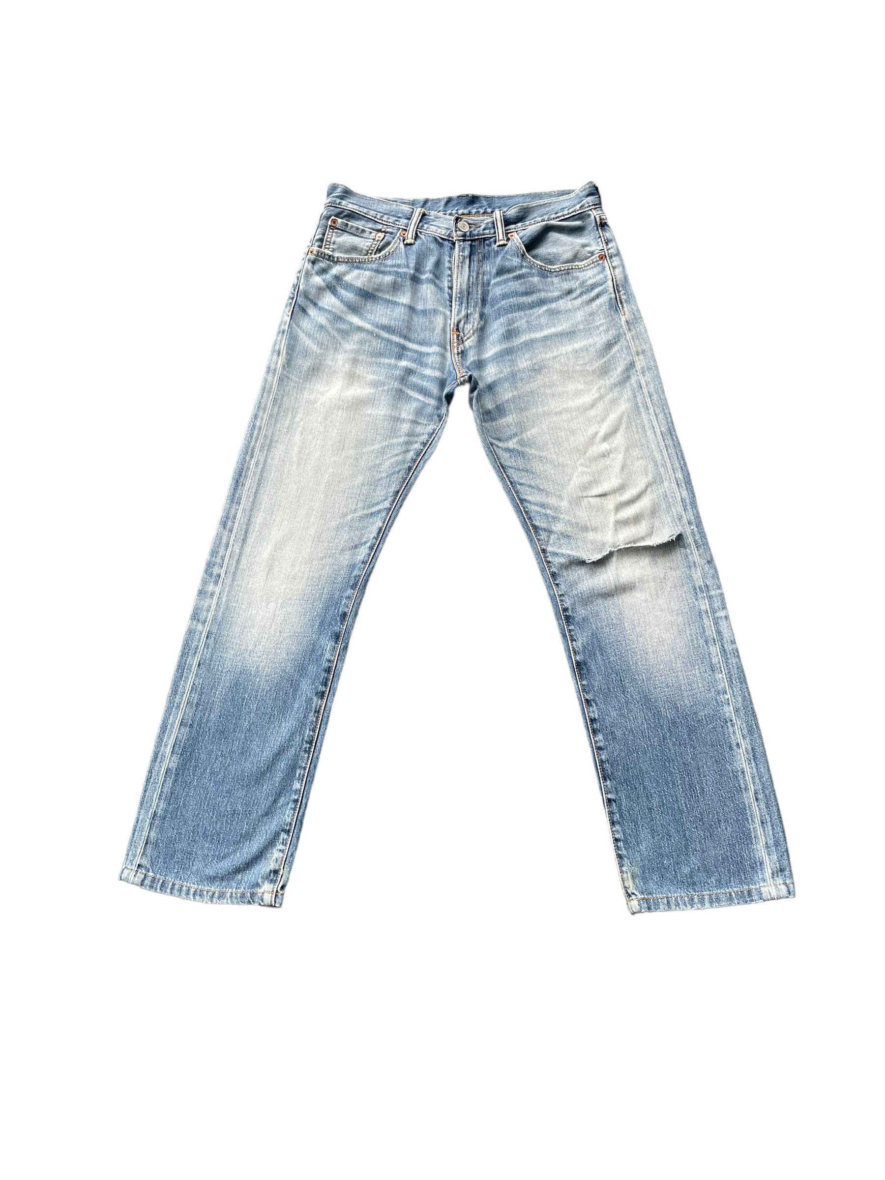Levi's Levis 505 e Distresed Denim Size US 33 - 1 Thumbnail