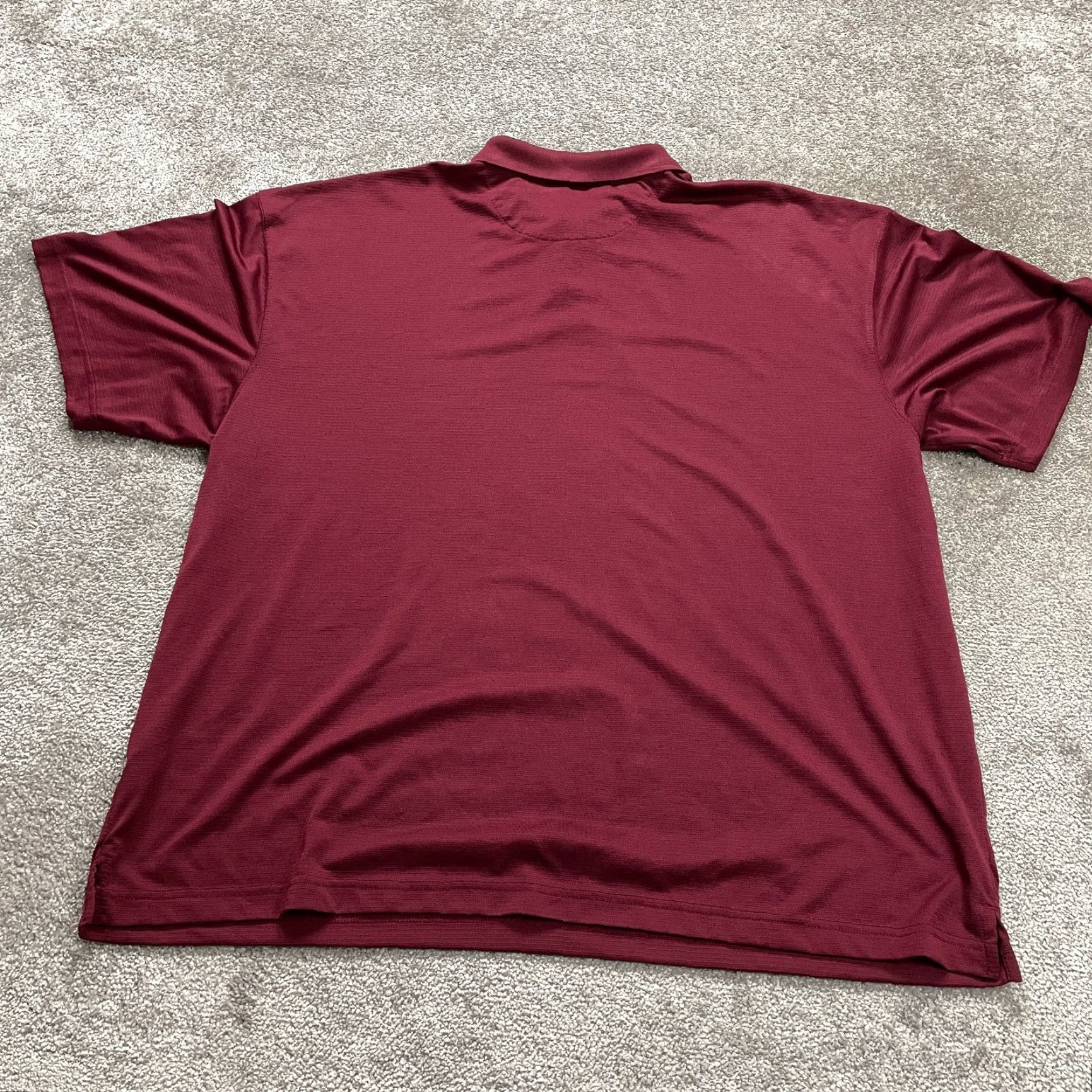 Vintage Saddlebred Polo Shirt Mens 2XL Tall Maroon Collared Short Sleeve Active Golf Top Shirt Polo Mens 2XL Tall Red Basic Outdoor Sports Golf Mens Men Size US XXL / EU 58 / 5 - 2 Thumbnail