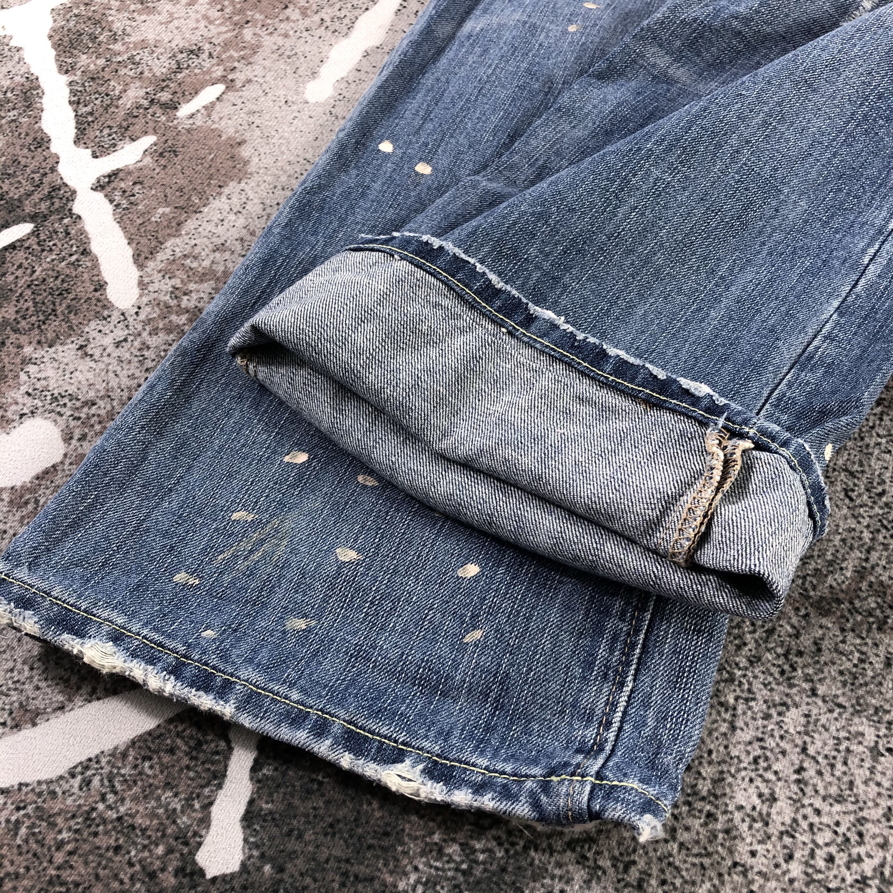Vintage Ezra Fitch Jeans Medium Wash Distressed Denim KJ1455 Size US 30 / EU 46 - 7 Thumbnail