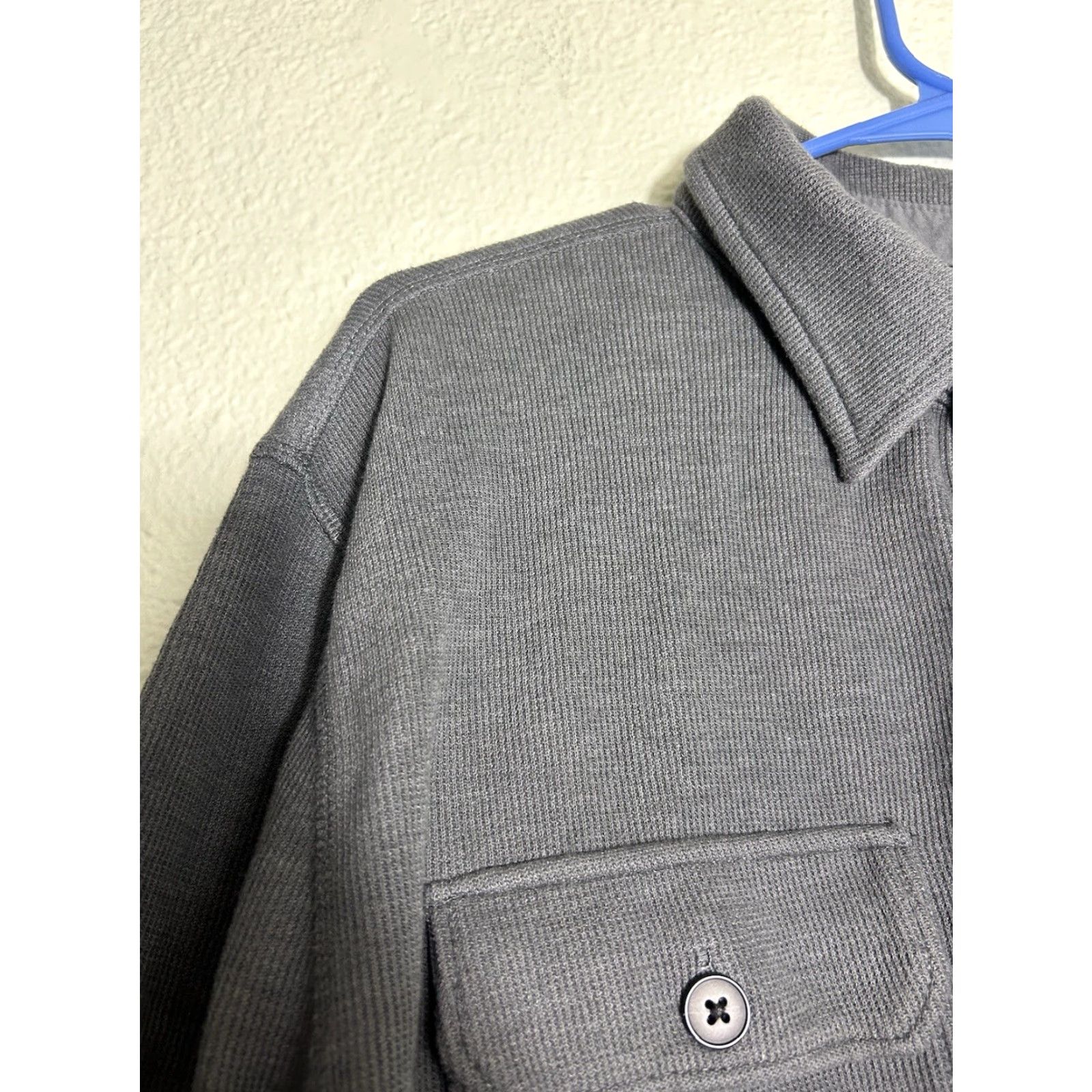 J.Crew J. Crew Men's Grey Authentic Fleece Double Pocket Long Sleeve Sweatshirt Shirt Large Regular Fit Size US L / EU 52-54 / 3 - 5 Thumbnail