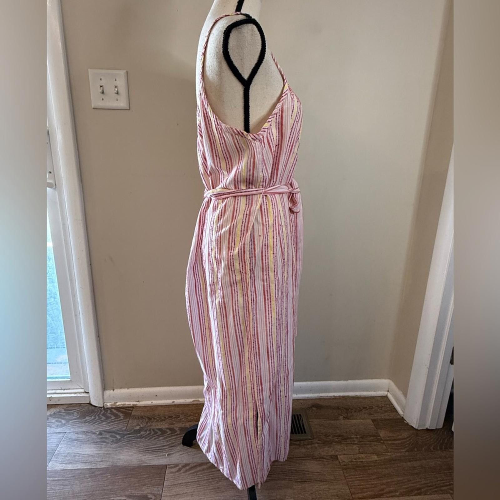 Michael Stars Michael Stars striped maxi sundress white red yellow SZ M Size M / US 6-8 / IT 42-44 - 2 Thumbnail
