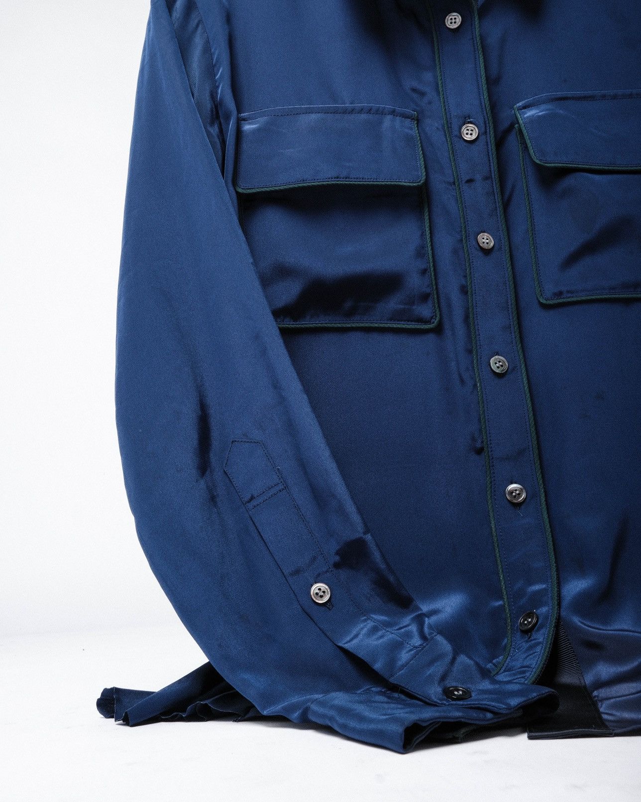 Sacai Sacai Luck Pleated Shirt Size M / US 6-8 / IT 42-44 - 3 Thumbnail
