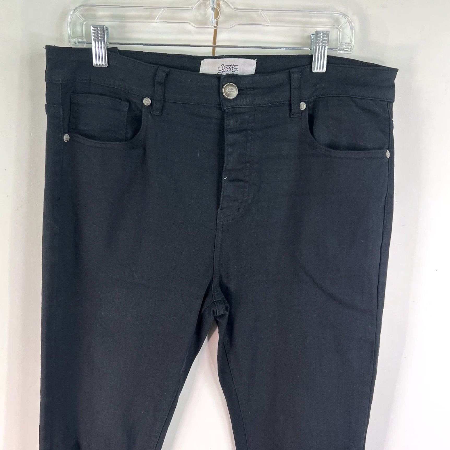 Vintage VINTAGE Sixth June Paris Men's Designer Jeans SZ 36 Regular Tapered Dark Wash Cotton Blend Ankle Zip City Styles Mens Size US 36 / EU 52 - 2 Thumbnail
