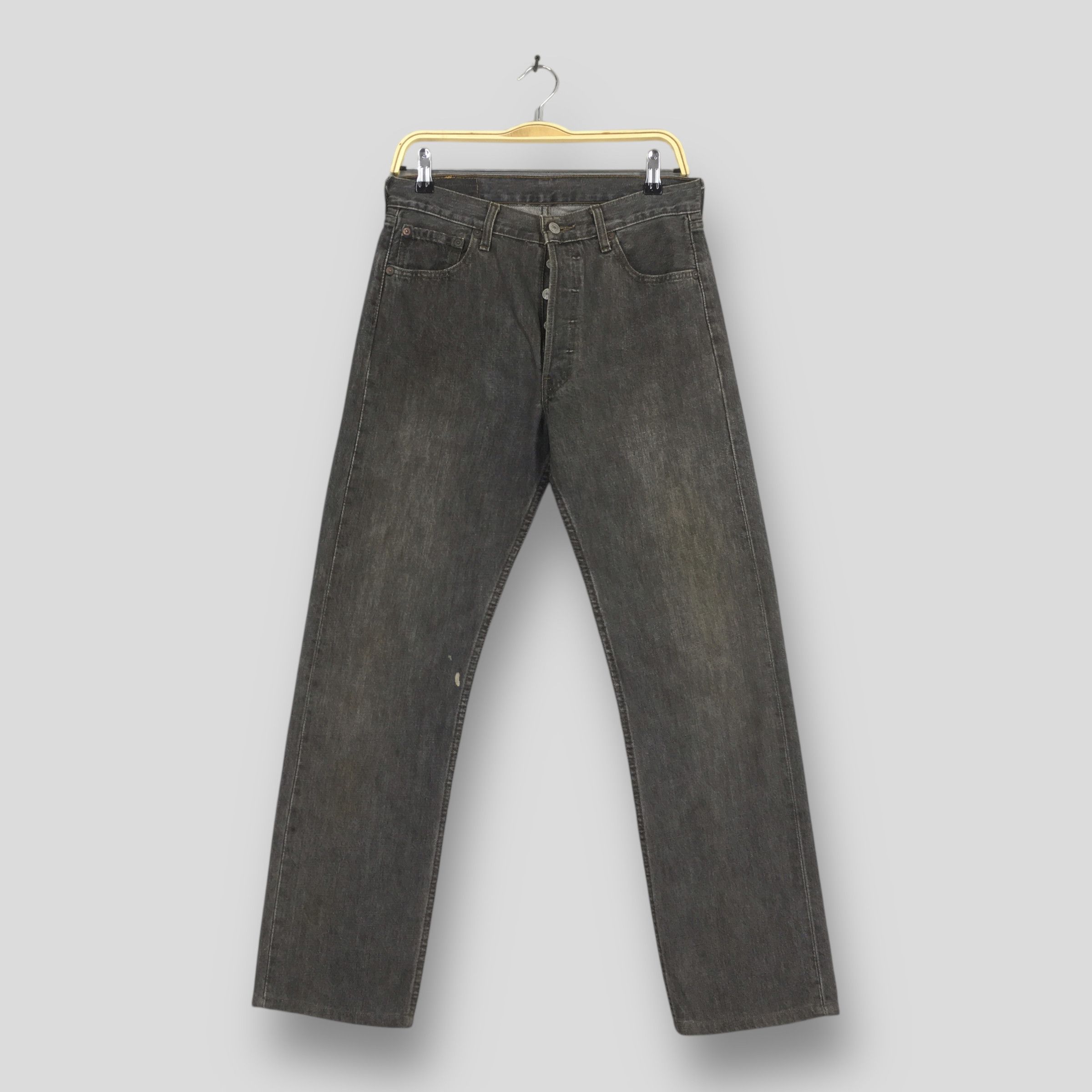 Levi's Size 28x29 Vintage 90s Levi's 501 Straight Cut Jeans S743 Size US 28 / EU 44 - 1 Thumbnail
