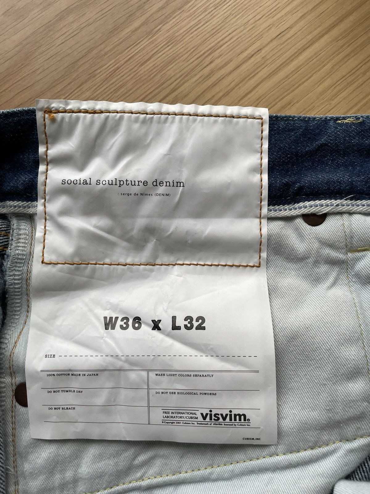Visvim Social sculpture 00 damaged-40 jeans indigo Size US 36 / EU 52 - 6 Thumbnail