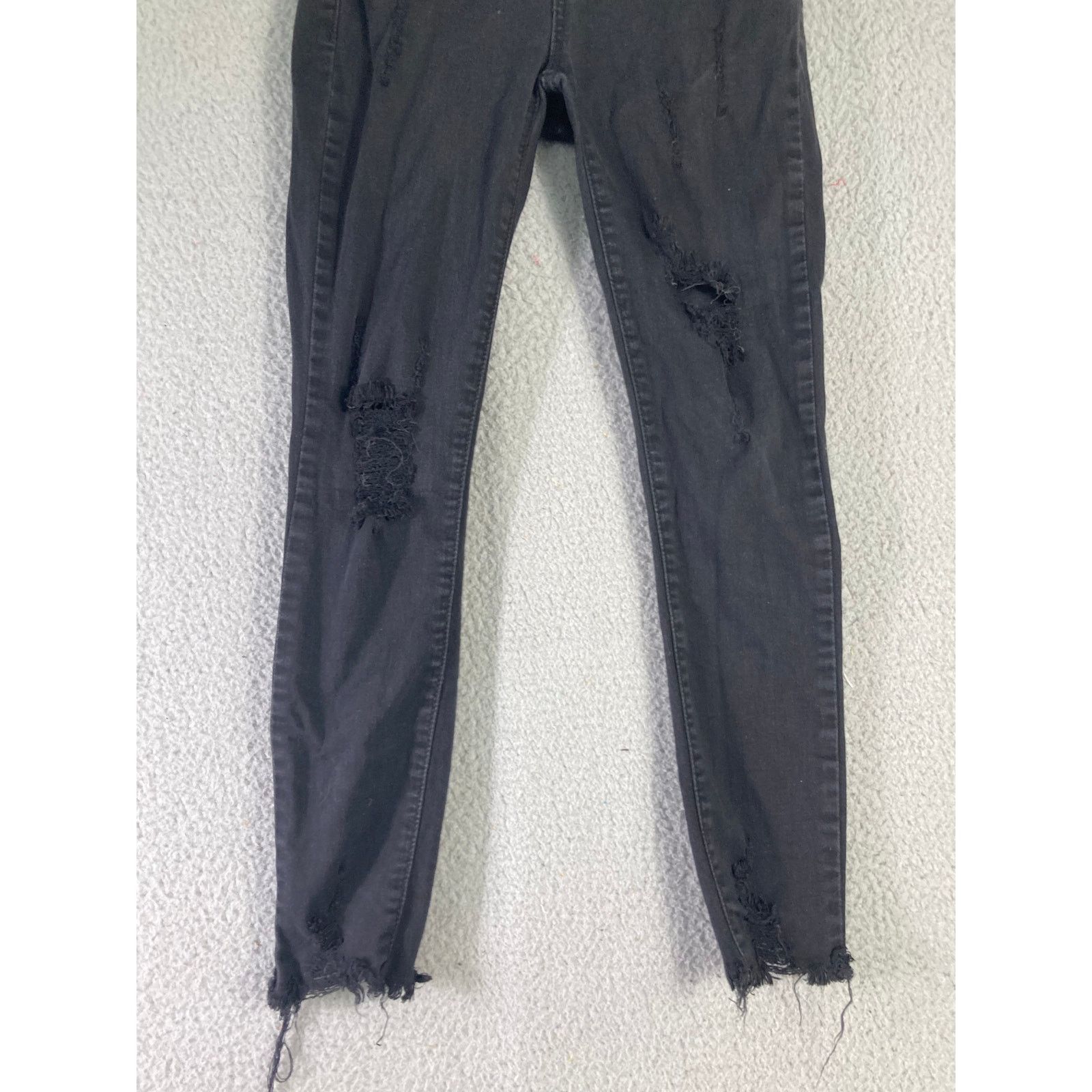 Other Women's Curvy High Rise Skinny Ankle Jeans Black Size 1 Size 22" - 4 Thumbnail