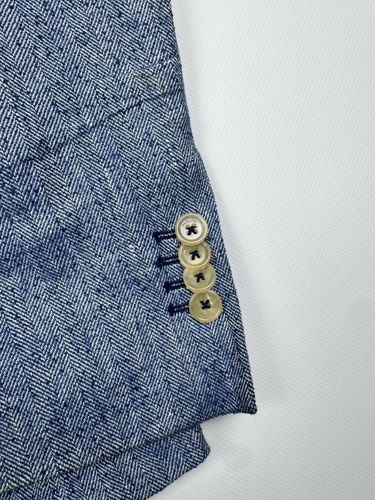 Paoloni Paoloni Linen Men's Blazer Size US M / EU 48-50 / 2 - 4 Thumbnail
