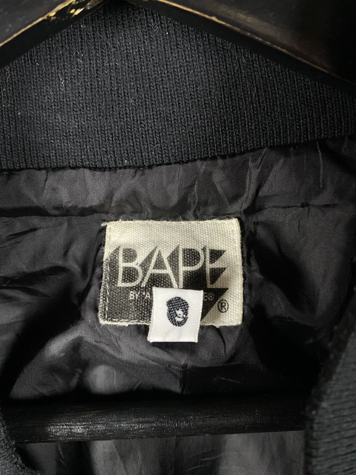Bape BAPE A Bathing Ape Bomber Jacket Black Streetwear Japan Size US L / EU 52-54 / 3 - 11 Thumbnail