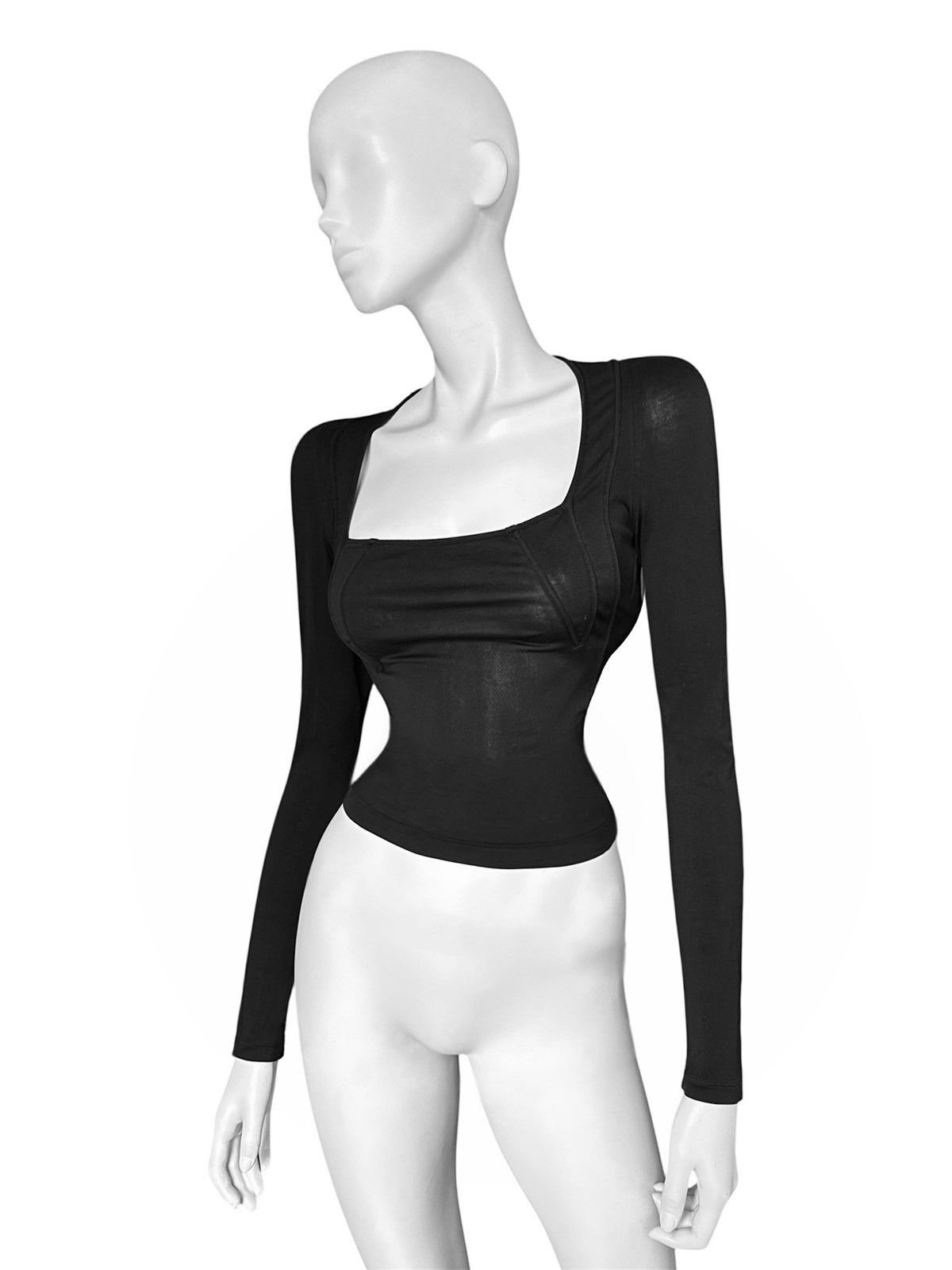 Yves Saint Laurent Yves Saint Laurent by Tom Ford Runway Corset Detail Blouse Size M / US 6-8 / IT 42-44 - 1 Thumbnail