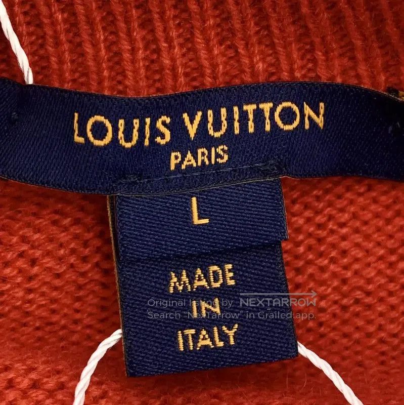 Louis Vuitton Louis Vuitton Red Cashmere Knit Sweater . Size L / US 10 / IT 46 - 5 Thumbnail