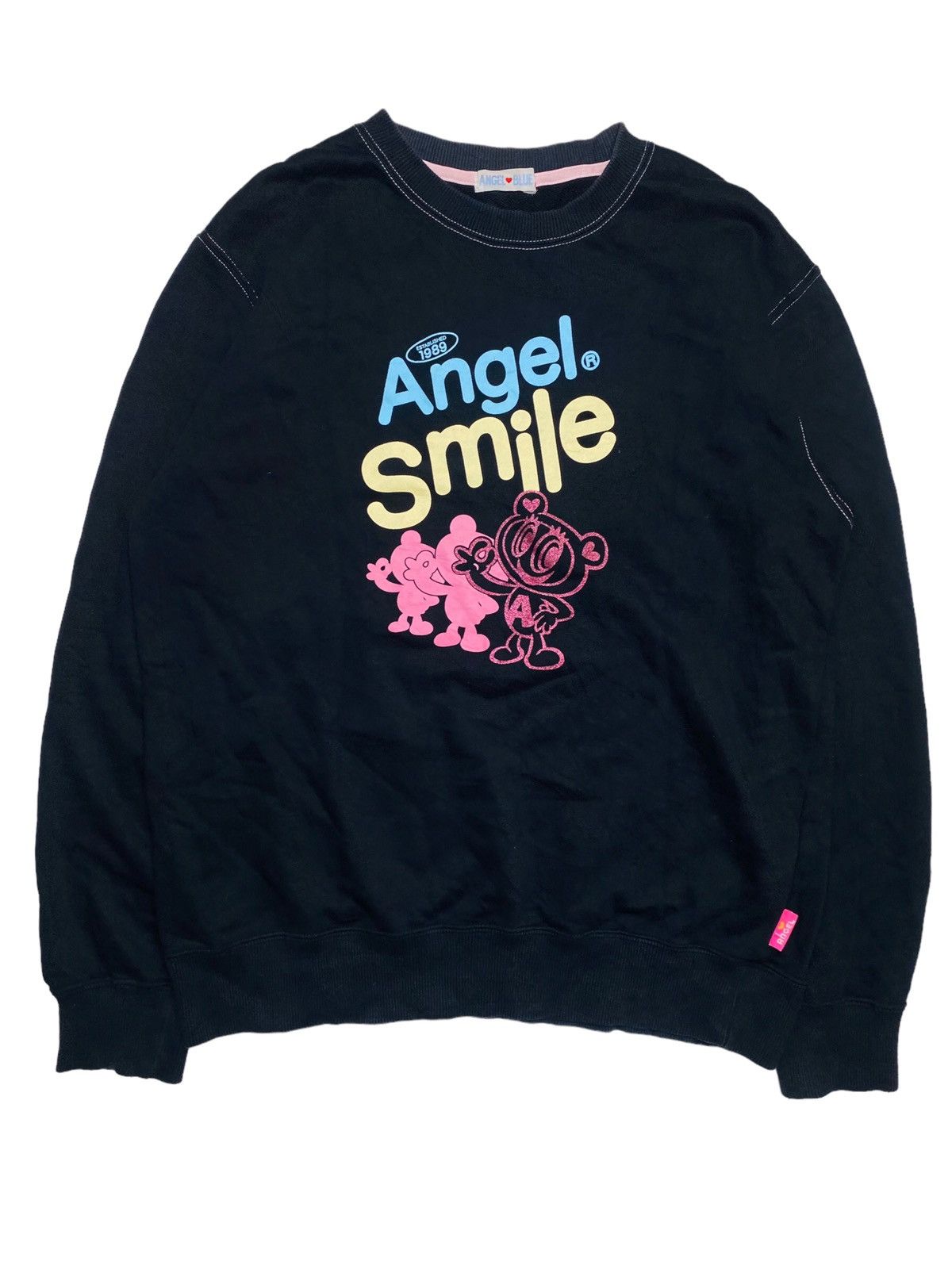 Angel Blue 2000s Angel Blue - Angel Smile Oversized Creweneck Size US L / EU 52-54 / 3 - 1 Thumbnail