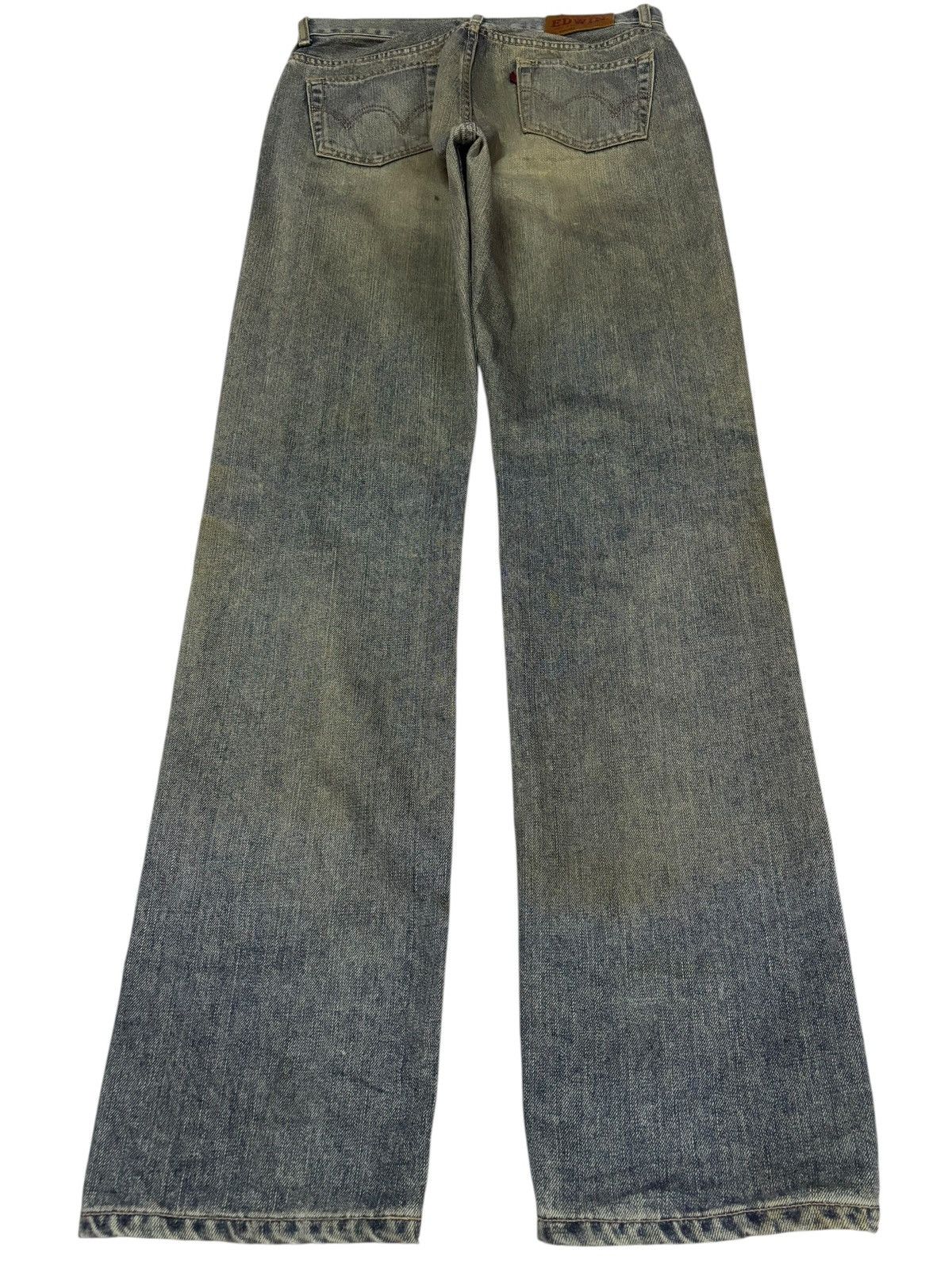 Edwin Vtg Edwin Japan 503 Mud Washed Distressed Jeans Size US 29 - 2 Thumbnail