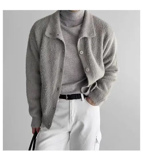 Japanese Brand Vintage Gray Buttoned Casual Knit Cardigan Sweater Jacket Size US M / EU 48-50 / 2 - 7 Thumbnail