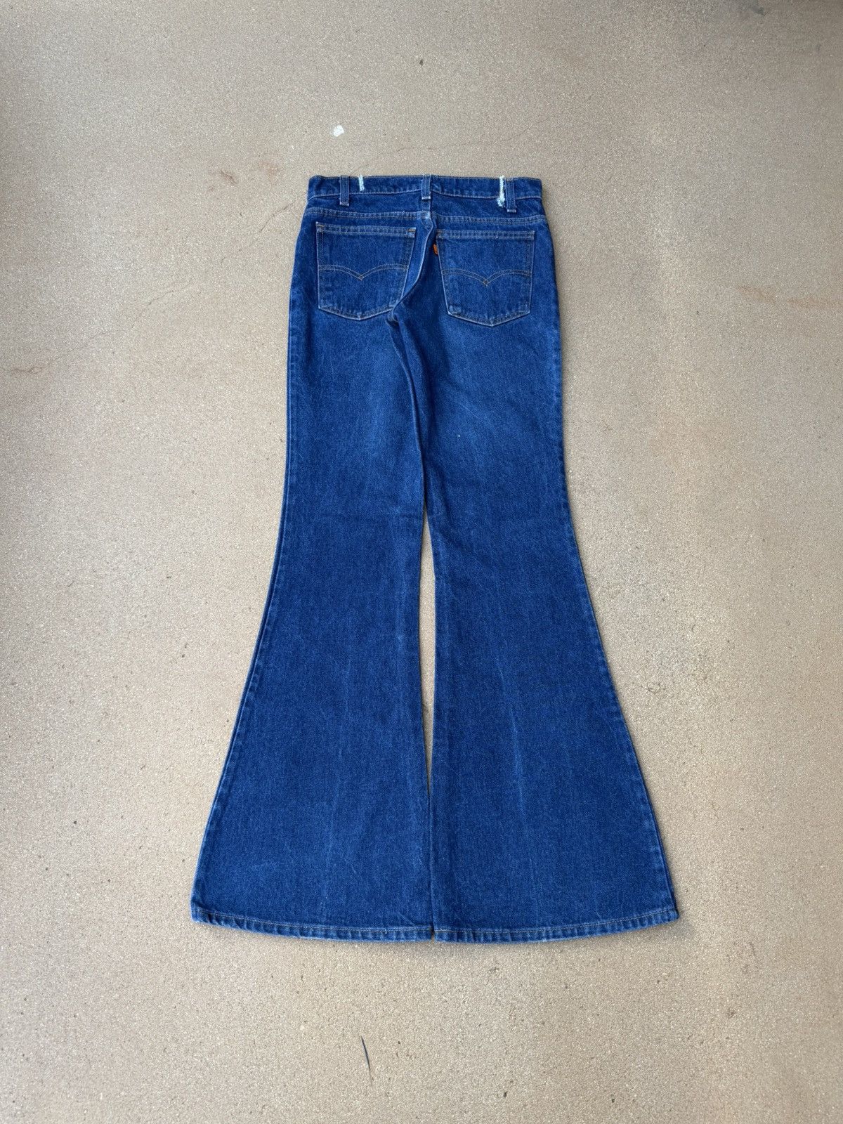 Levi's Vtg 80’s Levi’s 684 Orange Tab Bellbottom Flare Jeans 29x34 Size US 29 - 2 Thumbnail
