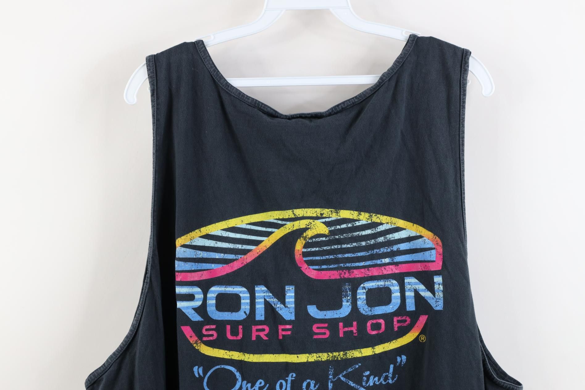 Vintage Vintage Ron Jon Surf Shop Spell Out Tank Top T-Shirt Black Size US XXL / EU 58 / 5 - 13 Thumbnail