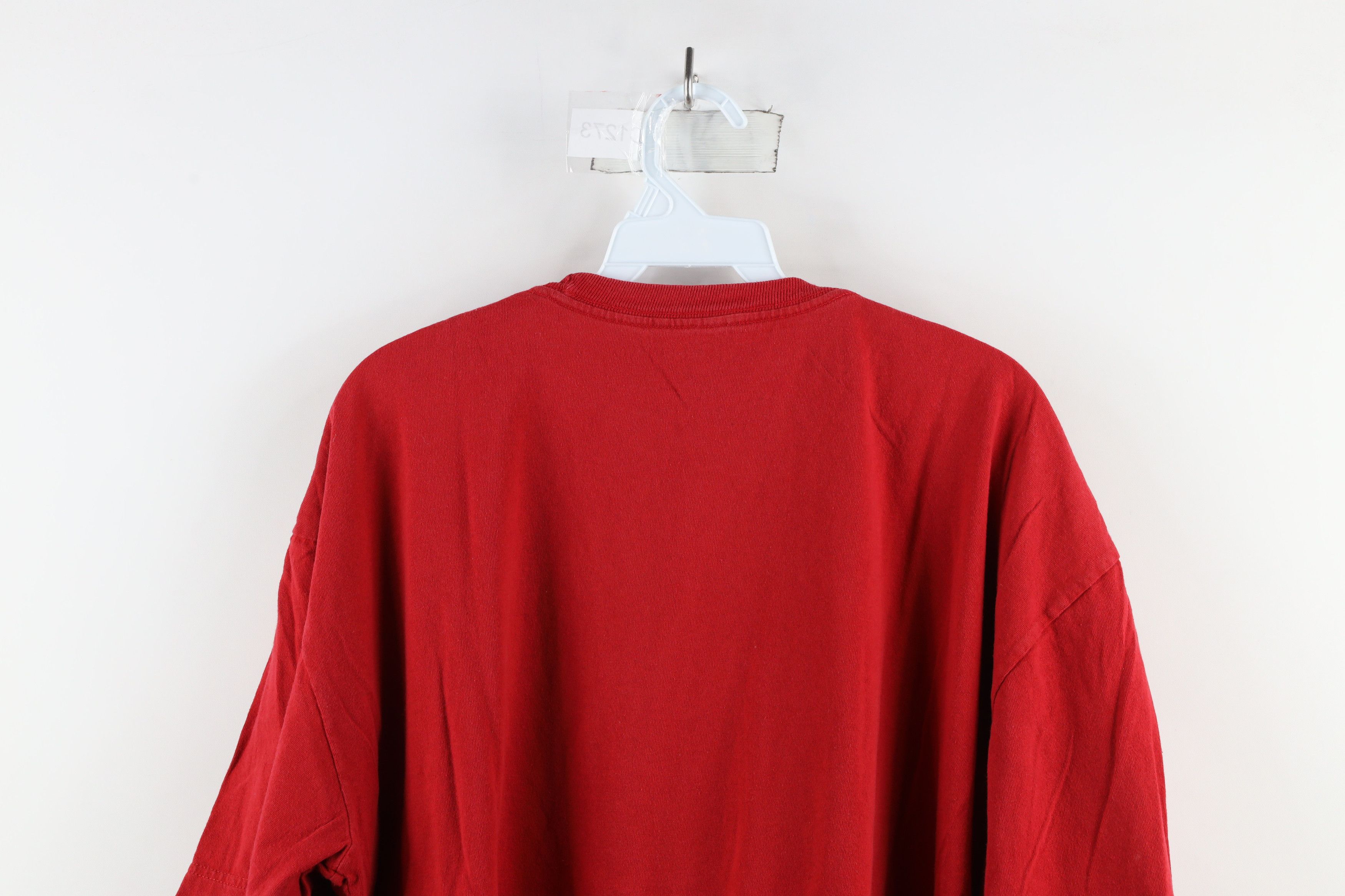 Reebok × Vintage Vintage 90s Reebok Athletics Out Short Sleeve T-Shirt Red Size US XL / EU 56 / 4 - 7 Thumbnail
