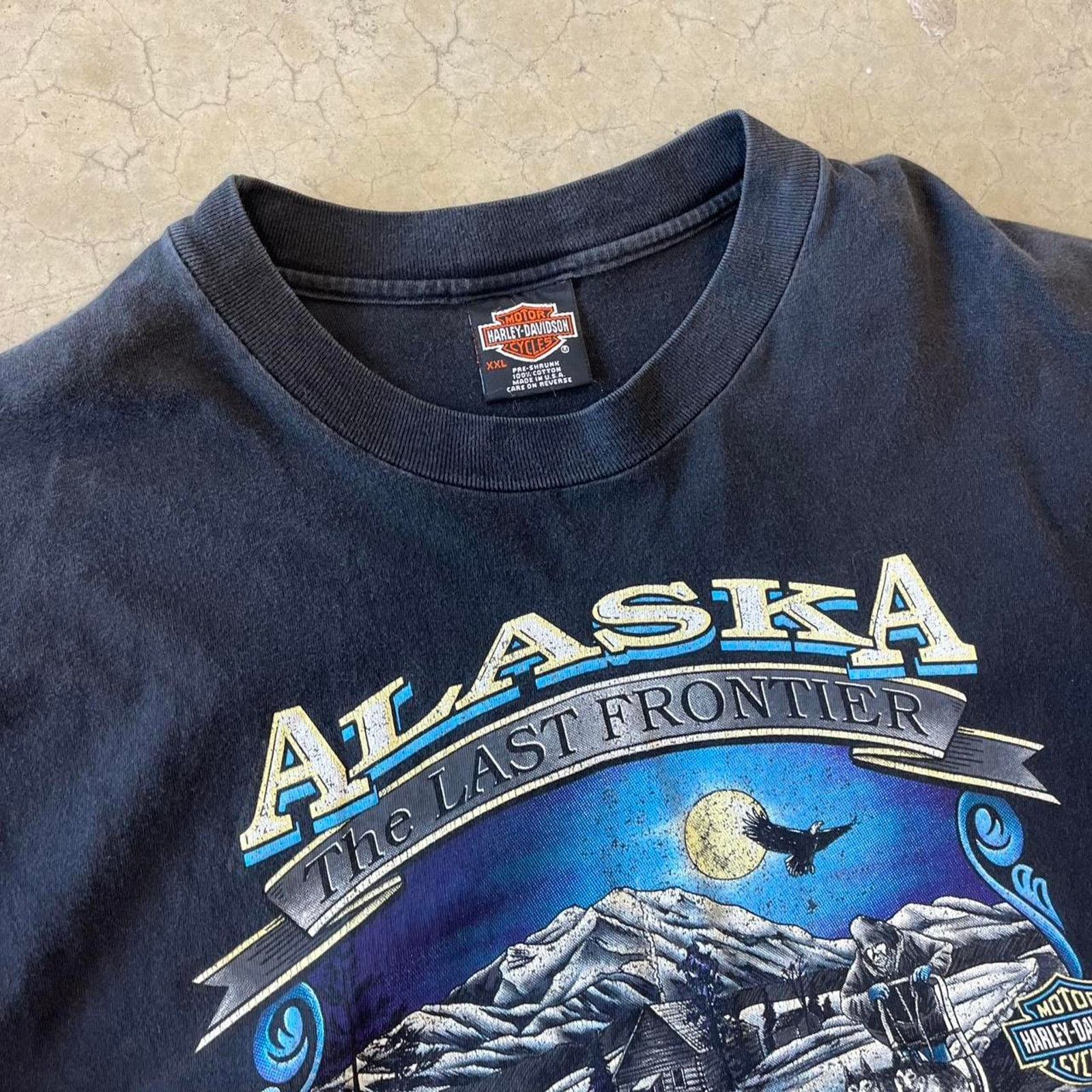 Harley Davidson Vintage 1990s alaska harley graphic tee Size US XL / EU 56 / 4 - 4 Thumbnail