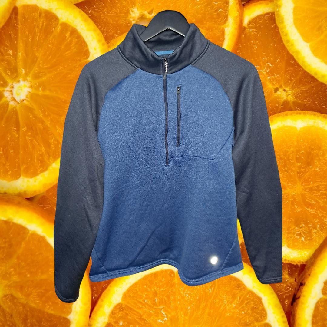 L.L. Bean L.L. Bean 1/2 Zip 2 Tone Blue with Reflective Accents Slight Size US L / EU 52-54 / 3 - 1 Thumbnail