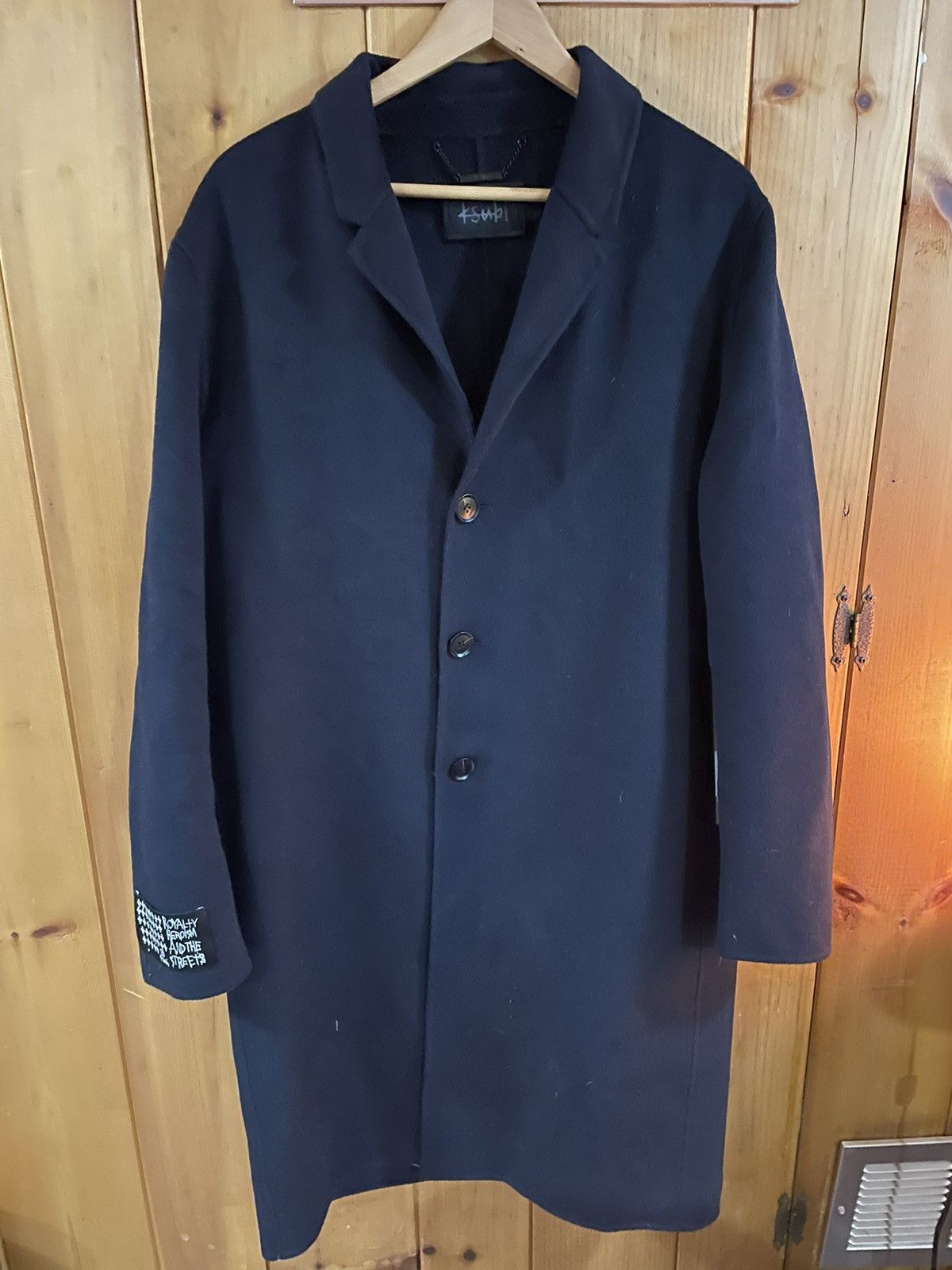 image of Ksubi Mogul Men’S/small Coat in Navy, Men's