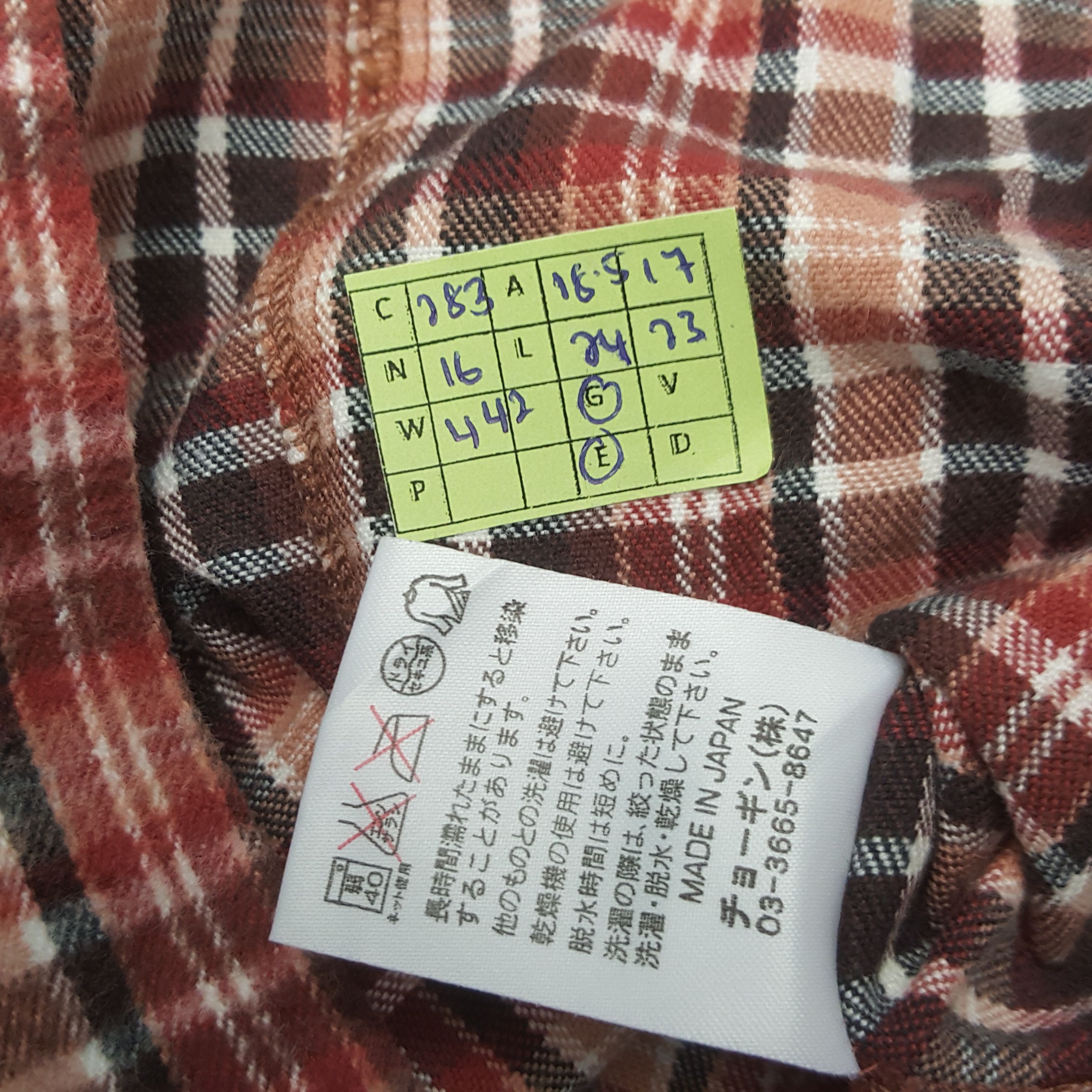 Japanese Brand × Schlussel × Vintage Vintage Schlussel Japanese Brand Flannel Jacket C283N16 Size US XS / EU 42 / 0 - 7 Thumbnail