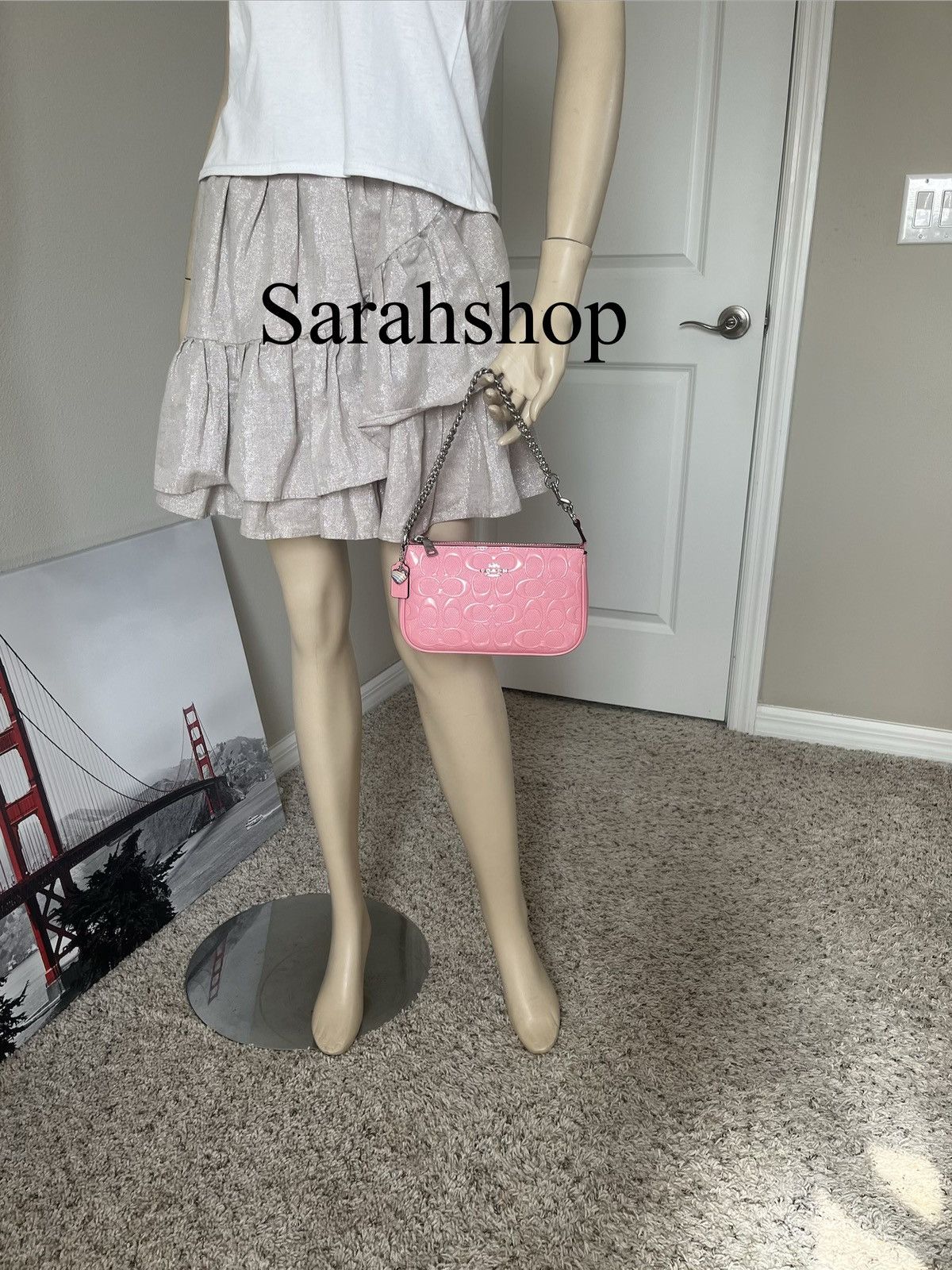 Coach Coach Nolita 19 In Signature Leather With Heart Charm Size ONE SIZE - 8 Thumbnail