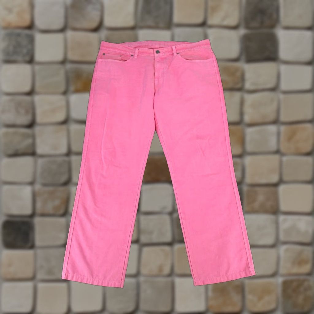Vintage Oliver Ridley Chino Pants Womens Regular 40 Pink Solid Size 27" / US 4 / IT 40 - 1 Thumbnail