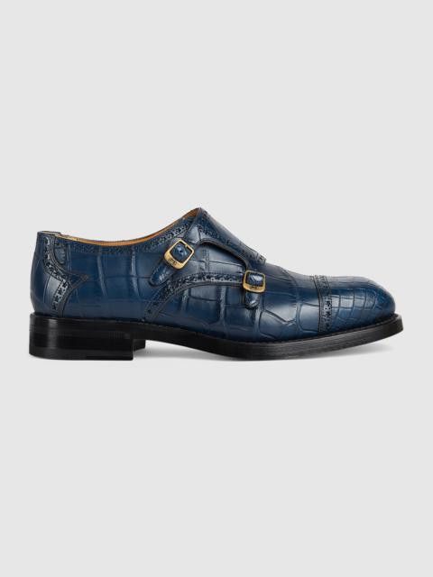 Gucci o1mt1gz0325 Monk Strap Shoes in Blue Size US 9 / EU 42 - 1 Preview
