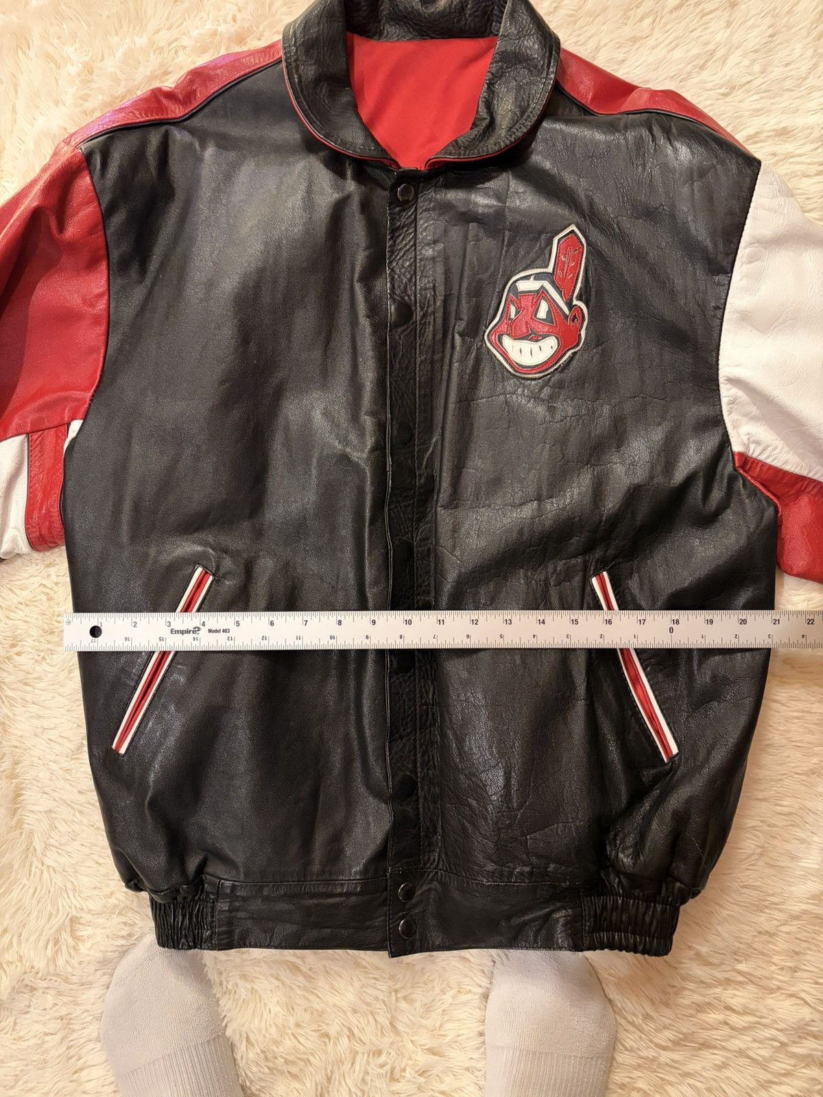 Other Vintage Y2K Cleveland Indians MLB Full Zip Jacket Logo Size US M / EU 48-50 / 2 - 8 Thumbnail