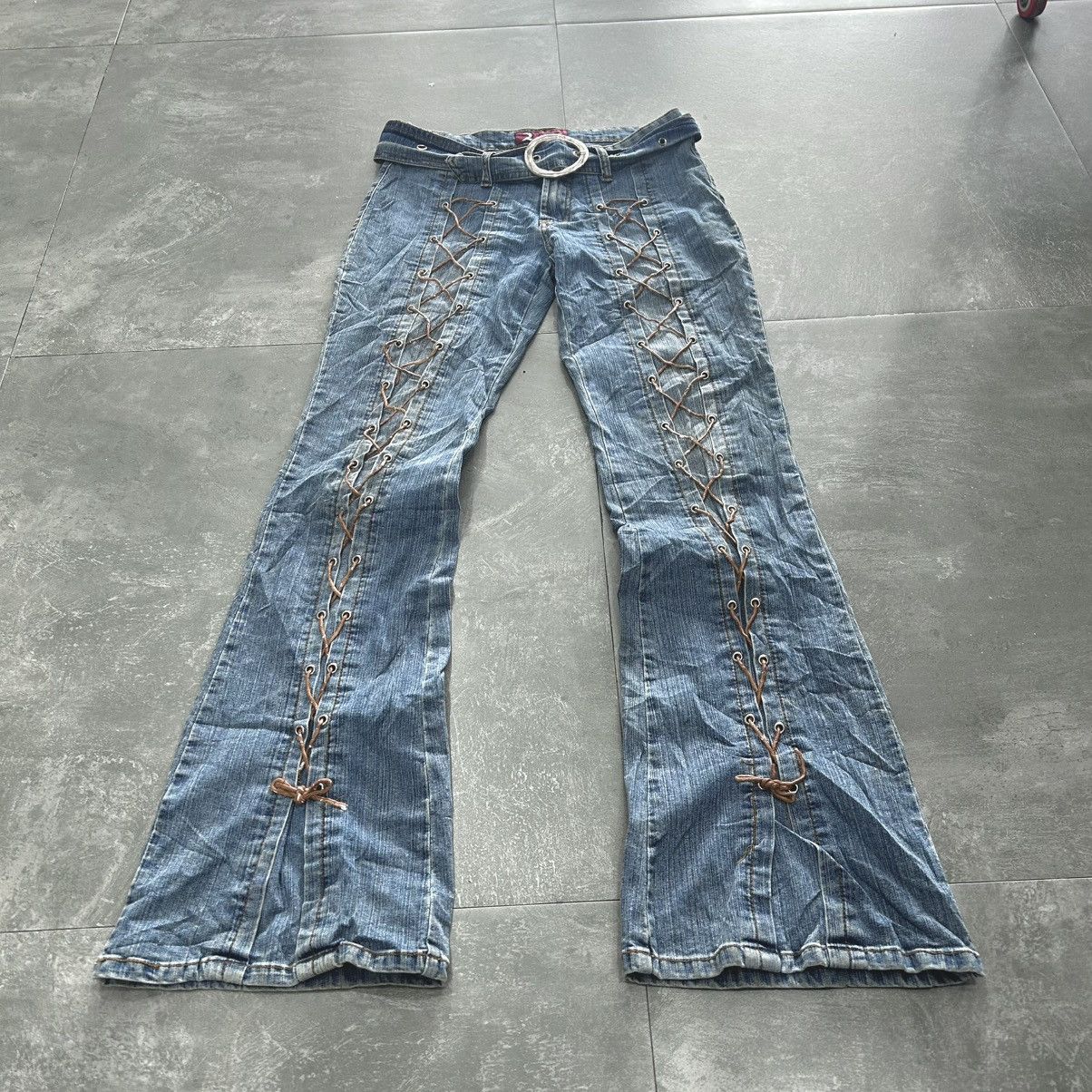 Japanese Brand Vintage Flared Denim 2HOT Size US 29 - 9 Thumbnail