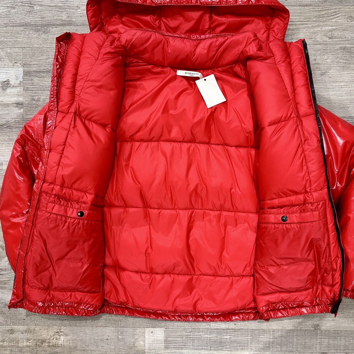 Givenchy GIVENCHY RED HIGH SHEEN PUFFER JACKET Size US S / EU 44-46 / 1 - 6 Thumbnail