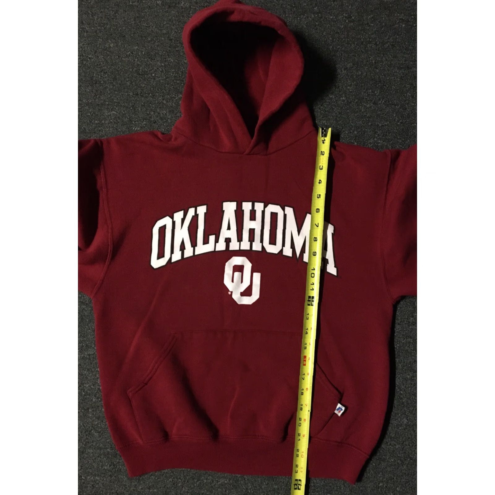 Russell Athletic VINTAGE Russell Oklahoma University Spellout Hoodie Sweatshirt S Red Mens 90s College Football Track & Field University USA Sooner Pullover Size US S / EU 44-46 / 1 - 5 Thumbnail
