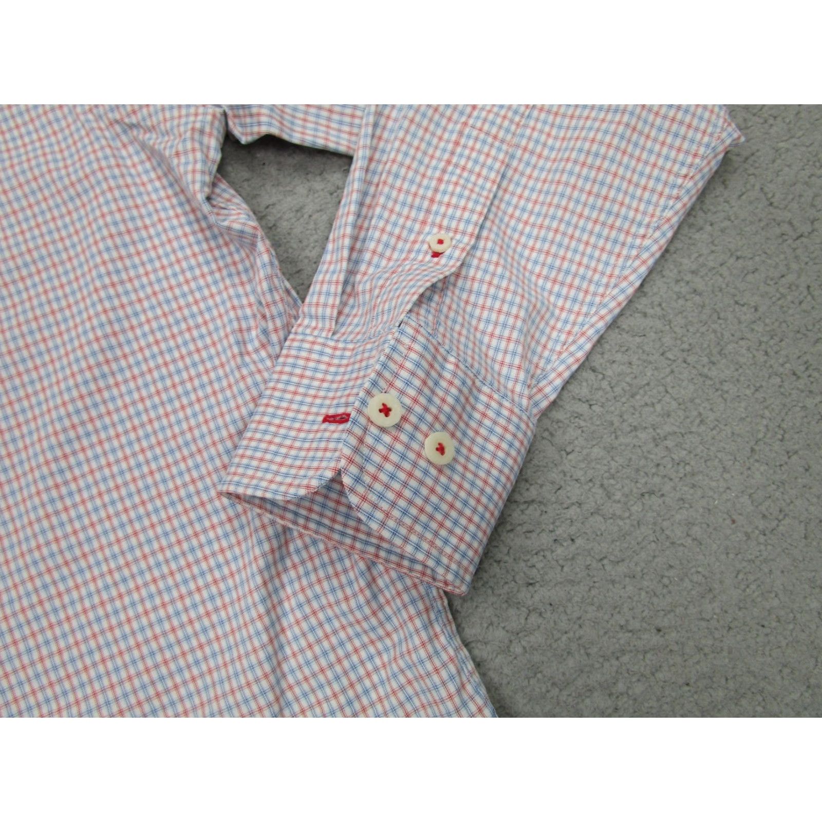 UNTUCKit UNTUCKit Shirt Mens XL White Red Blue Check Long Sleeve Stretch Button Front Size US XL / EU 56 / 4 - 3 Thumbnail