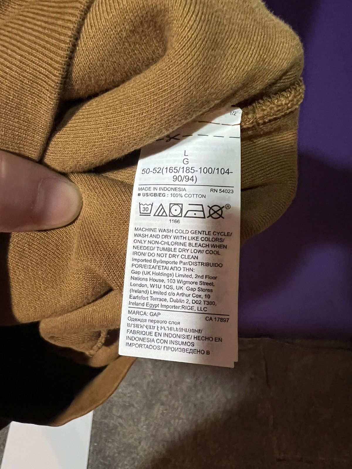Gap Yeezy gap hoodie light brown Size US L / EU 52-54 / 3 - 5 Thumbnail