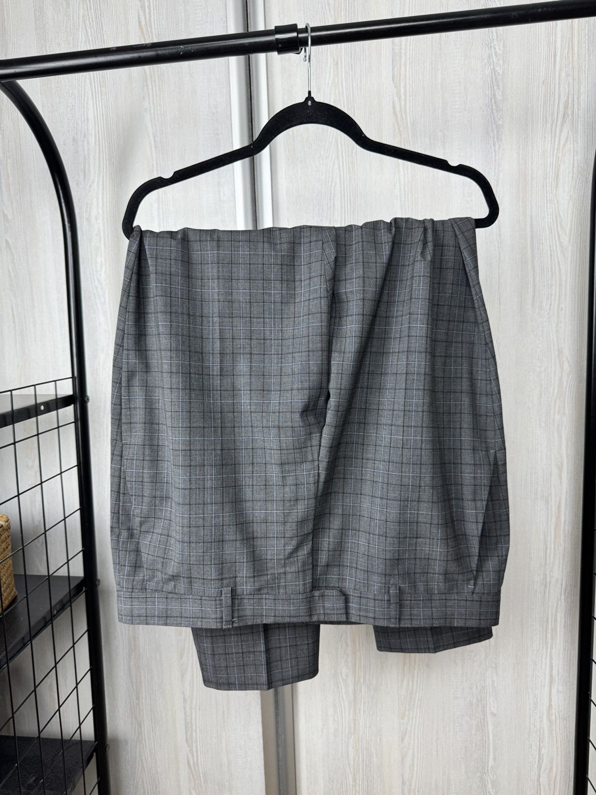 Z Zegna Z Zegna Ermenegildo Zegna wool checkered grey unlined suit Size 42L - 16 Thumbnail