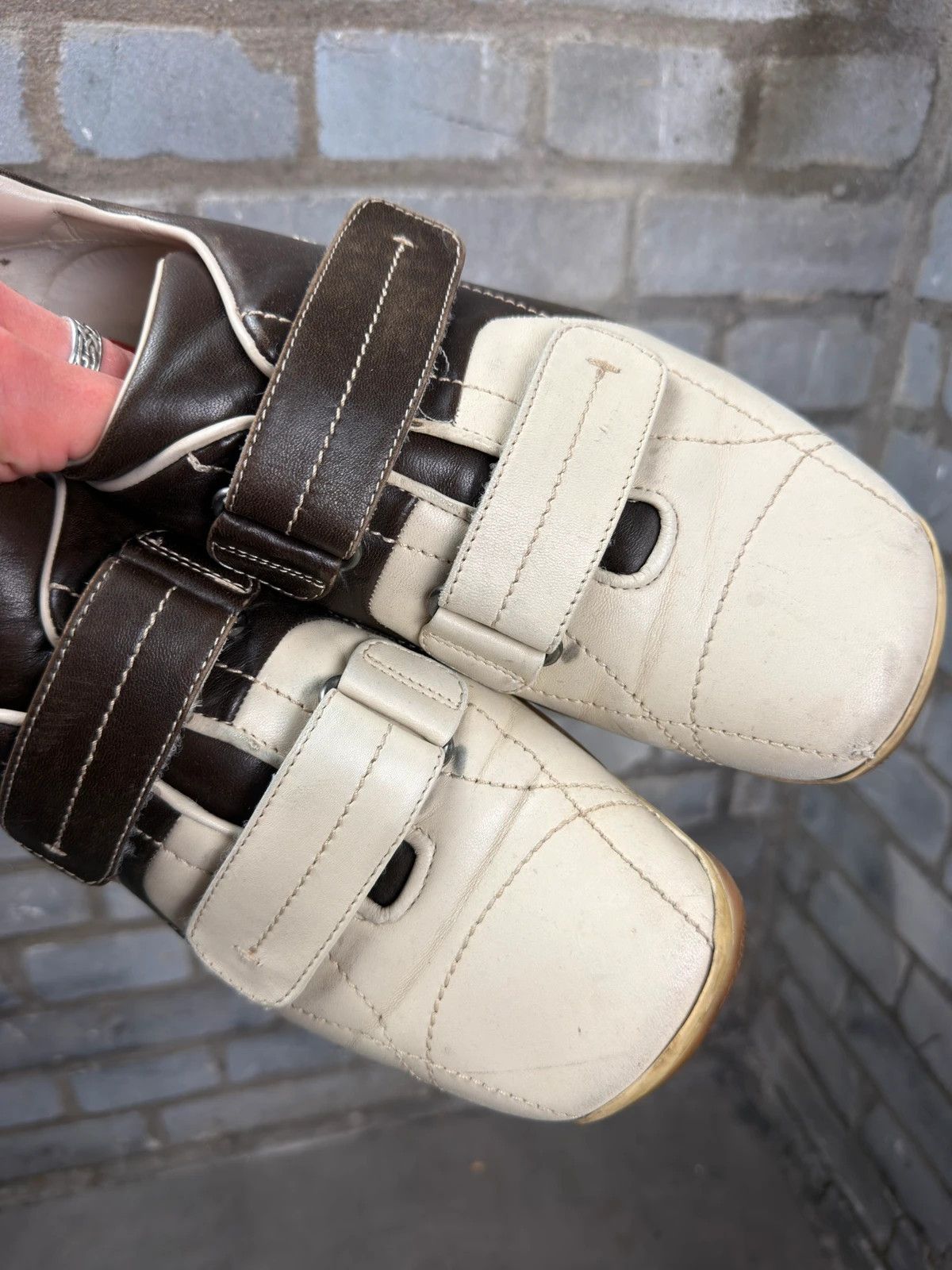 Prada Prada archive square toes leather trainers 2000’s Size US 11 / EU 44 - 6 Thumbnail