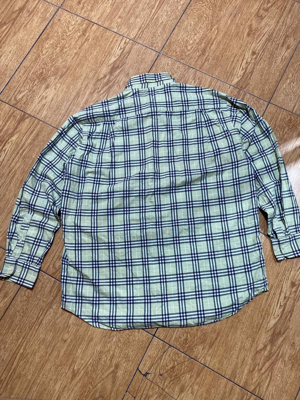 Burberry Burberry London Mens Dress Shirt Plaid Cotton Button Size US XXL / EU 58 / 5 - 8 Thumbnail