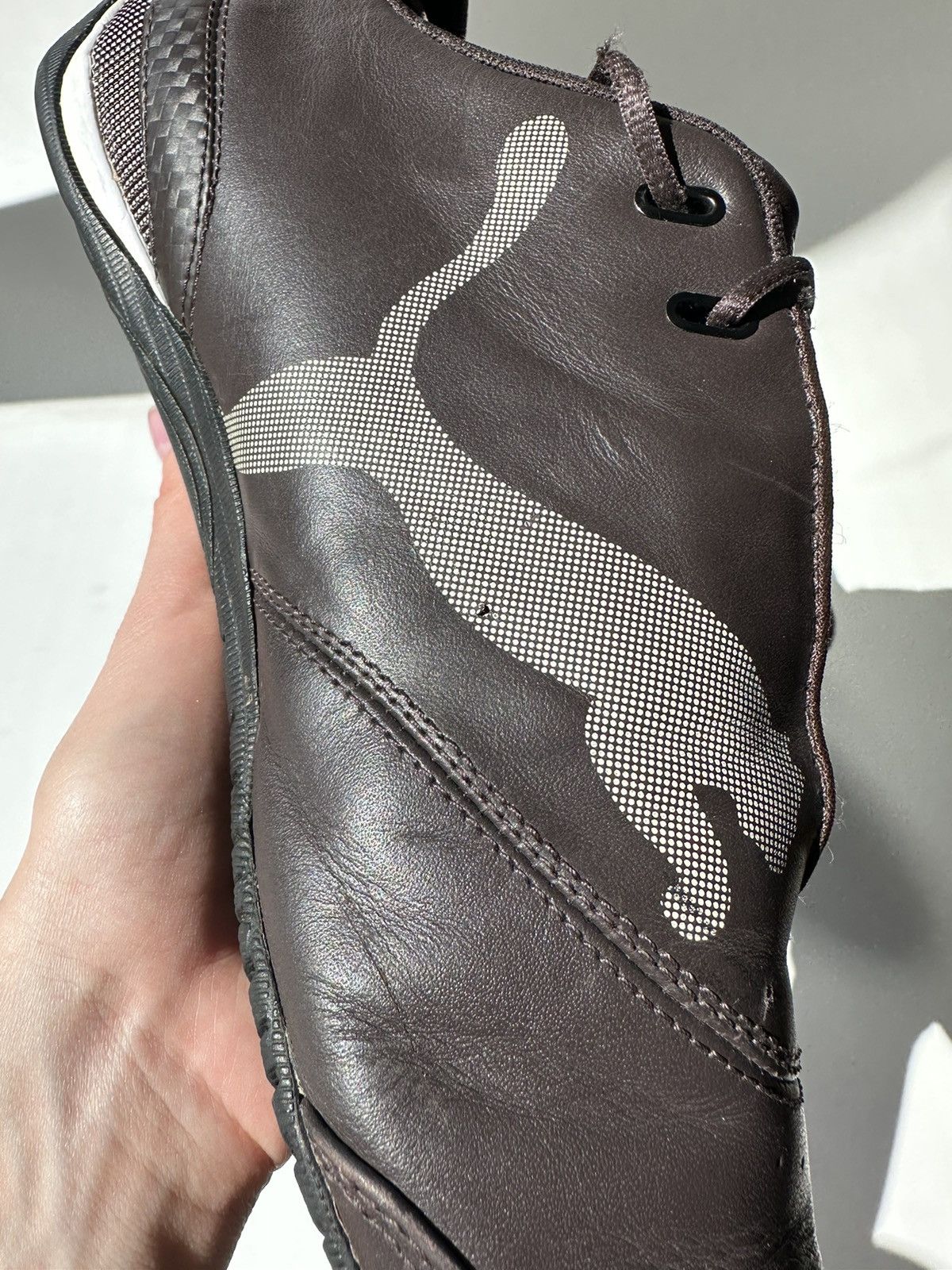 Japanese Brand × Puma × Vintage Vintage Puma brown/ white mens Sneakers Y2K size 10.5 Size US 10.5 / EU 43-44 - 9 Thumbnail