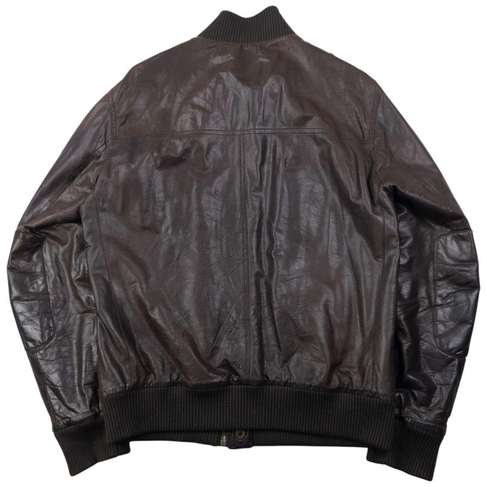 Prada Vintage 2010 Prada Multi Pocket Leather Jacket Size L Size US L / EU 52-54 / 3 - 2 Thumbnail