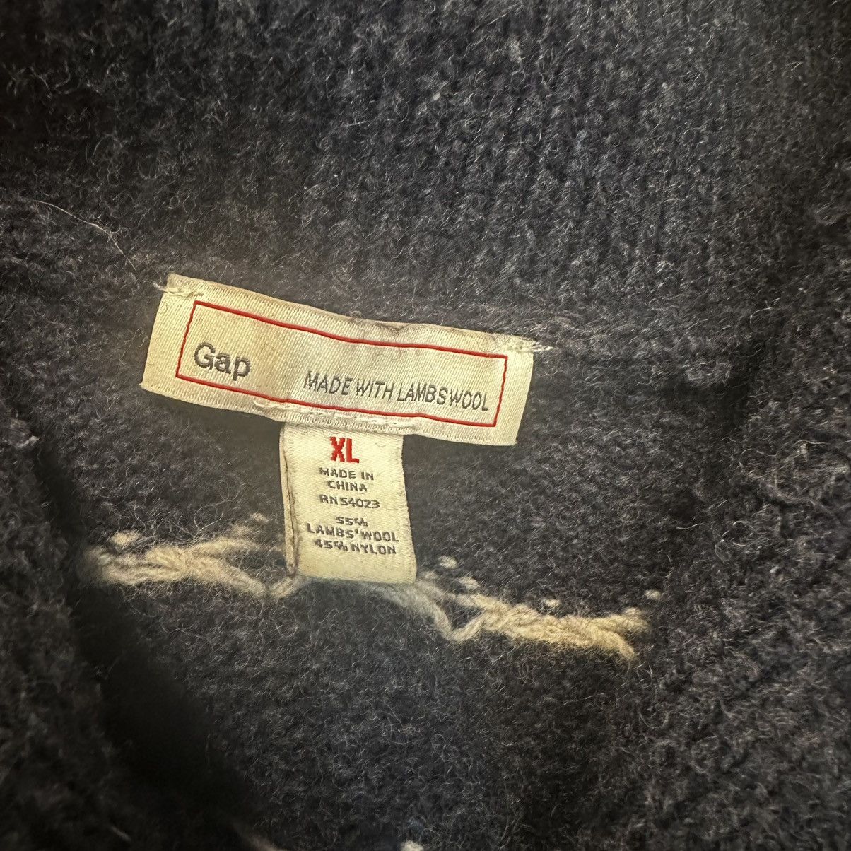 Gap × Vintage Gap Sweater Lambswool Neck Fair Isle Knit Vintage Nordic Size US XL / EU 56 / 4 - 3 Thumbnail