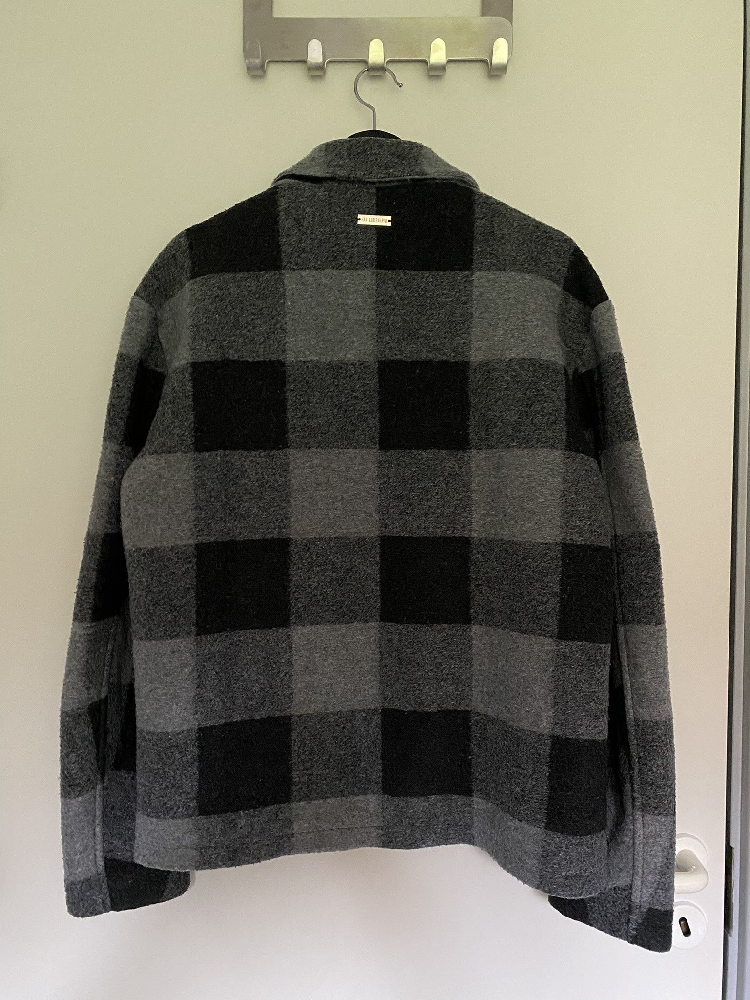 Han Kjobenhavn $810 - 48/M - Zip Boxy Jacket - Black/Grey Check Size US M / EU 48-50 / 2 - 4 Thumbnail