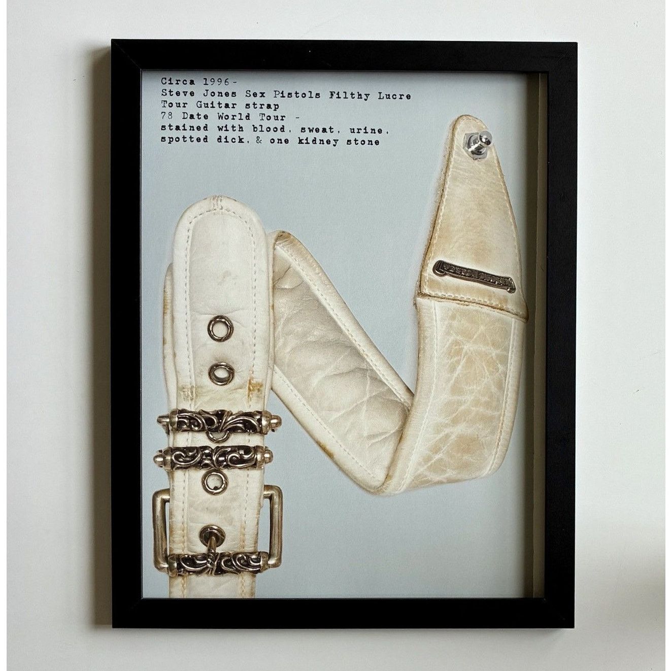 Chrome Hearts × Japanese Brand × Vintage Chrome Hearts Steve jones dirty strap Framed poster 9x11 Size ONE SIZE - 1 Thumbnail