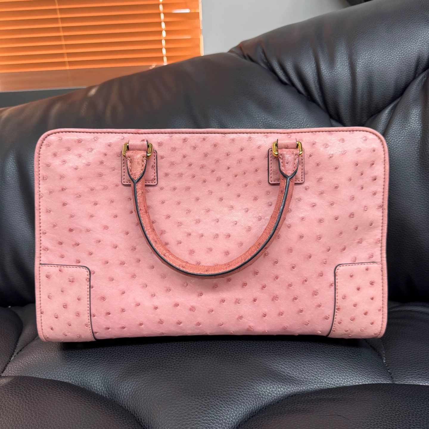 Loewe Loewe Ostrich Leather Tote 36x16x23cm New Size ONE SIZE - 1 Thumbnail