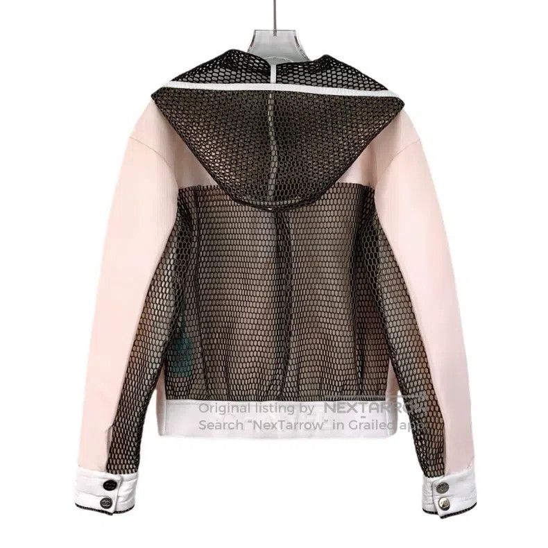 Chanel Chanel Light pink mesh stitching design hooded zipper long Size XS / US 0-2 / IT 36-38 - 2 Thumbnail
