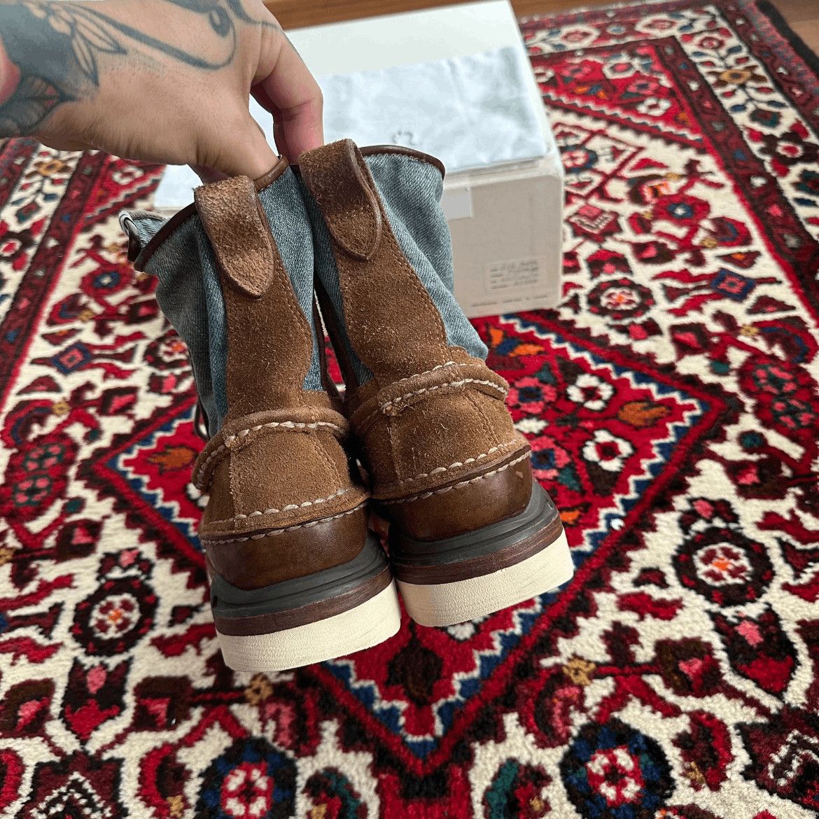Visvim Sz 9 Visvim 11AW Denim Joint Grizzly Boots mojos Size US 9 / EU 42 - 8 Thumbnail