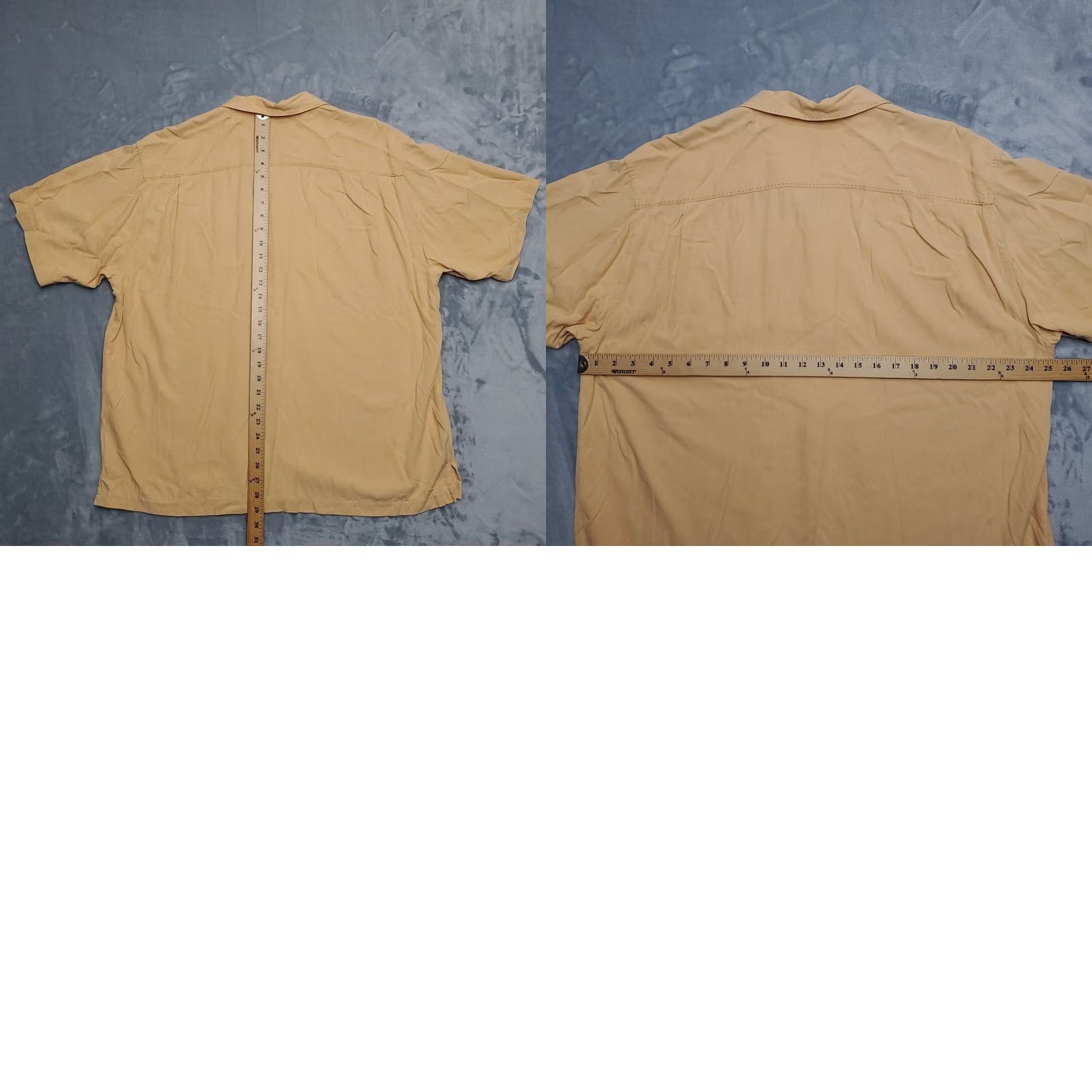 Tommy Bahama Tommy Bahama Shirt Mens XL Orange 100% Silk Twill Camp Short Sleeve Casual Beach Shirt Size US XL / EU 56 / 4 - 8 Thumbnail