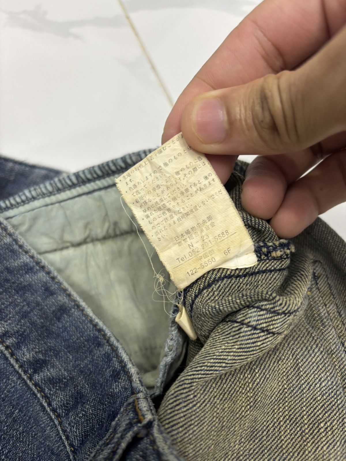 Japanese Brand Flare Jeans No Brand Bootcut Bush Jeans Distressed Denim Size 29" - 10 Thumbnail