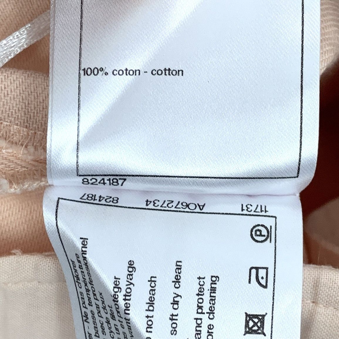Chanel Chanel Cuba Series Nude Pink Cotton Casual Shorts K26WX Size 24" / US 00 / IT 34 - 7 Thumbnail