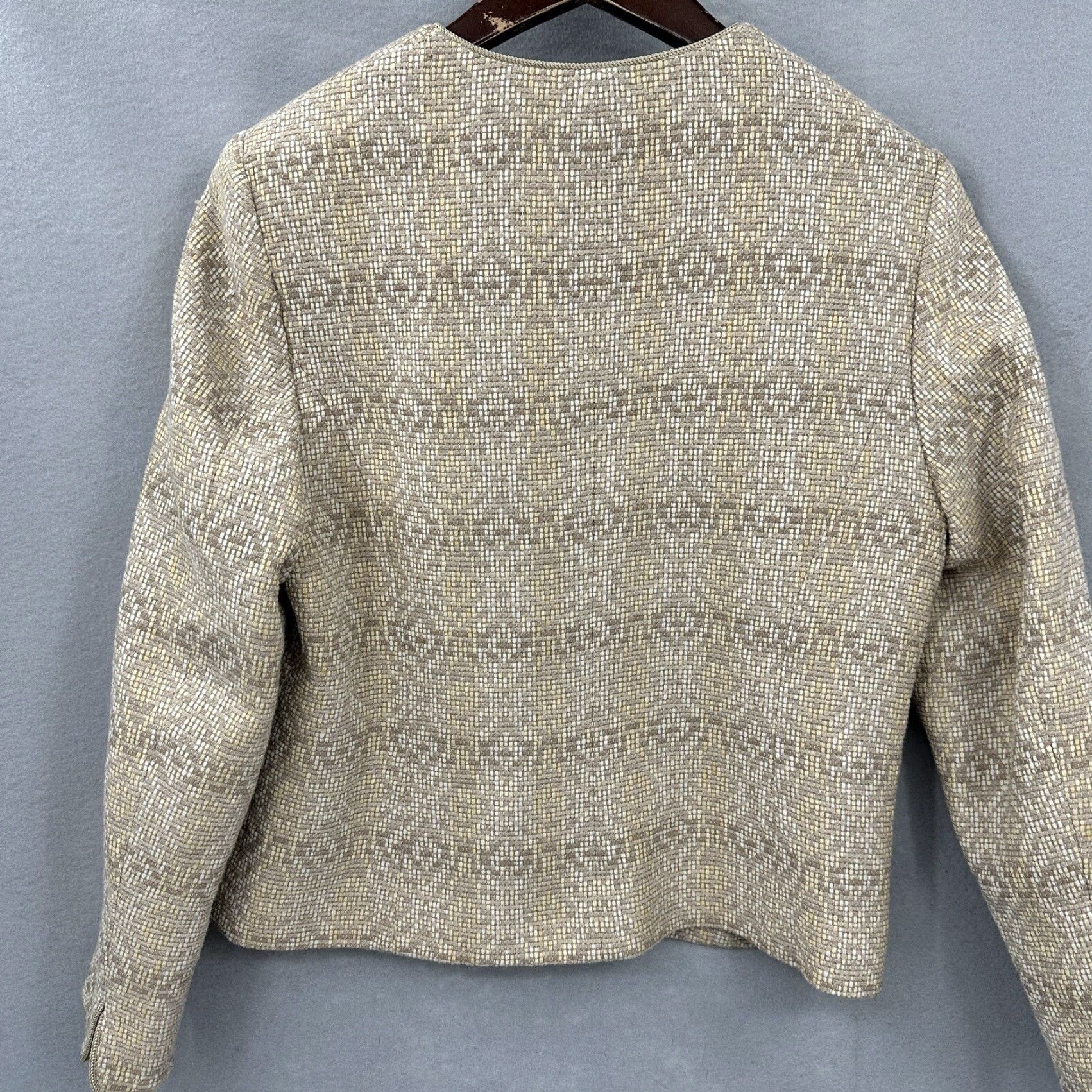 Pendleton VINTAGE Pendleton Blazer Women Petite 10 Wool Tweed Plaid Short Jacket Fall Winter 90s Size L / US 10 / IT 46 - 4 Thumbnail