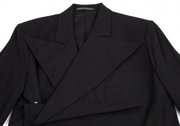 Yohji Yamamoto Yohji Yamamoto Wool jacket with a shape-shifting suit coll Size US M / EU 48-50 / 2 - 3 Thumbnail